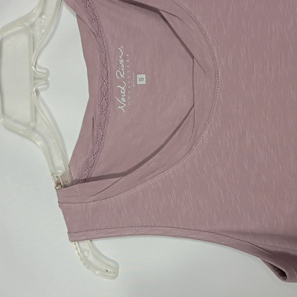 NWT North River Outfitters Sea Fog Tank Slub Jersey Twisted Scoop Neck Sz Small - Picture 3 of 8